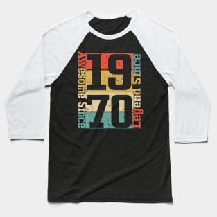 Awesome Since 1970. 50th Birthday Gift Idea Baseball T-Shirt